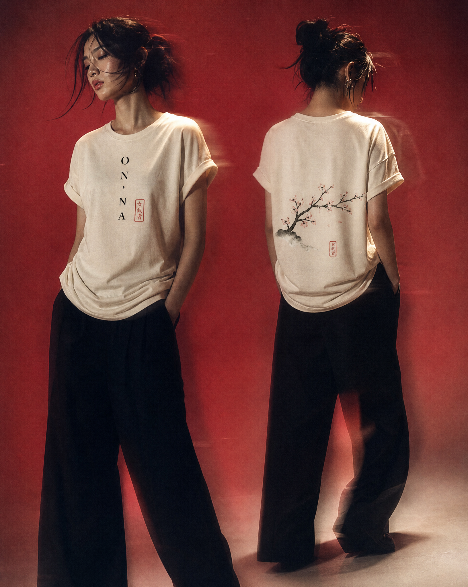 ŌN'NA MUSHA | Camiseta relaxed Bloom