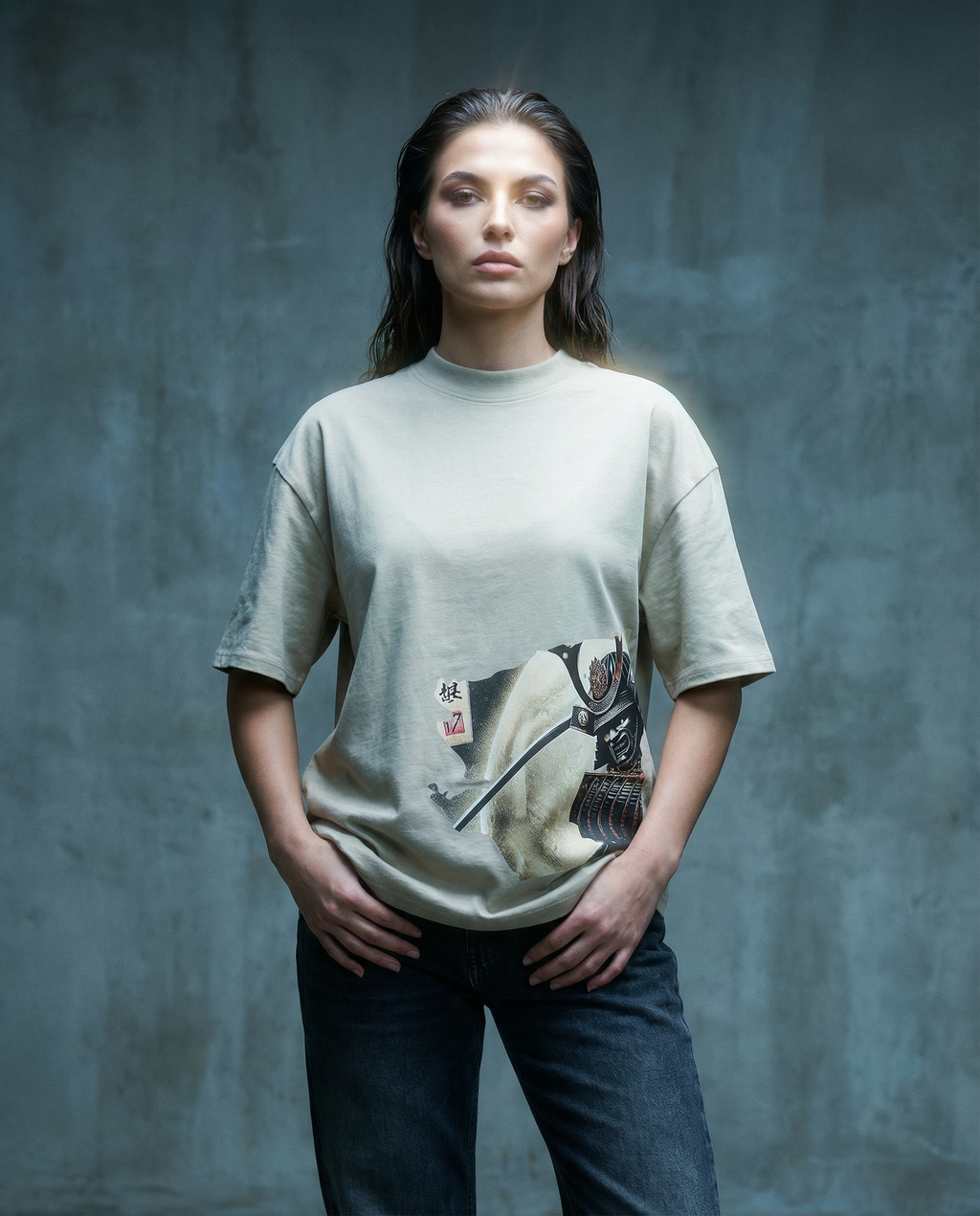 GRAPHIC EDITION #1 | Camiseta oversize premium beige