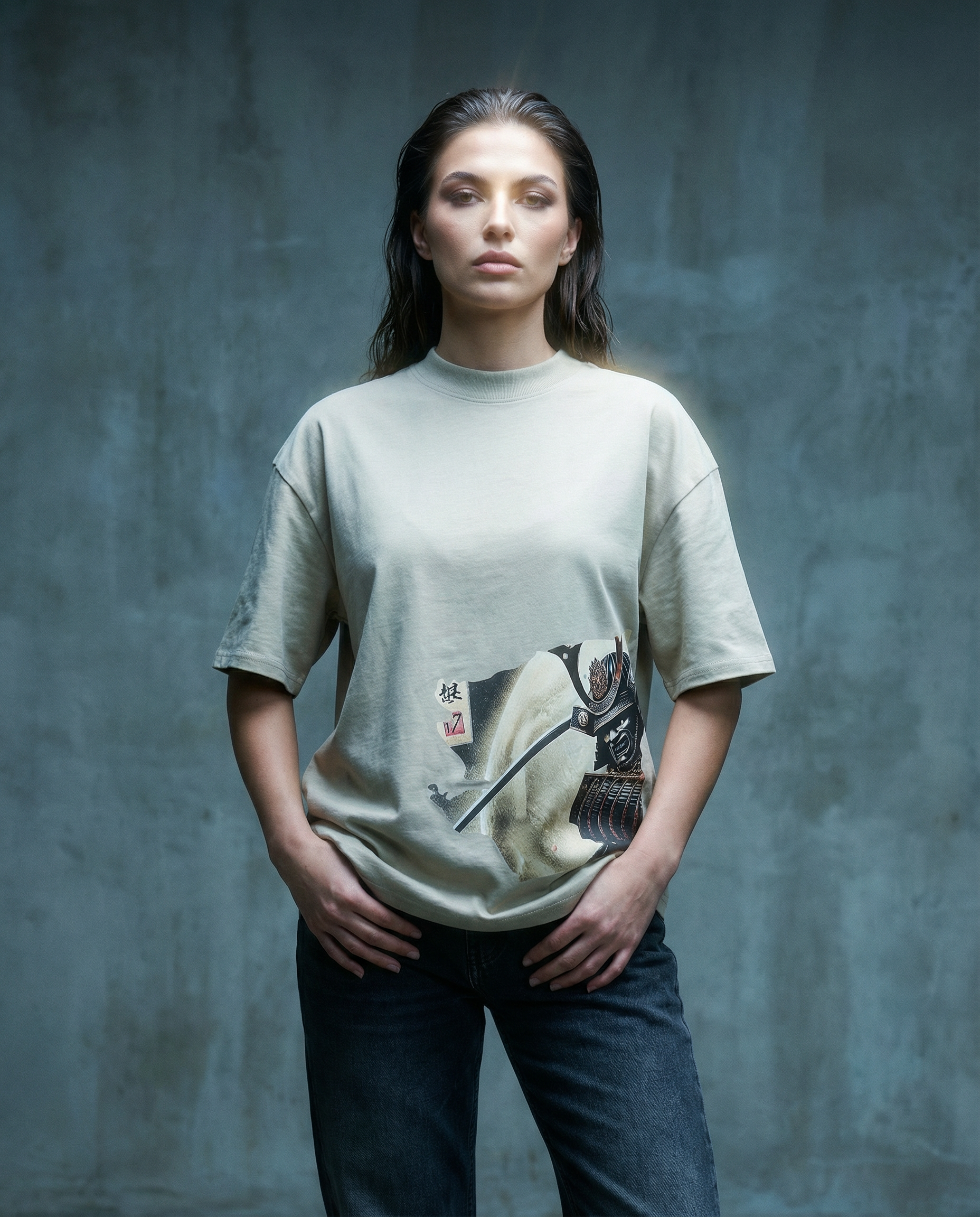 GRAPHIC EDITION #1 | Camiseta oversize premium beige