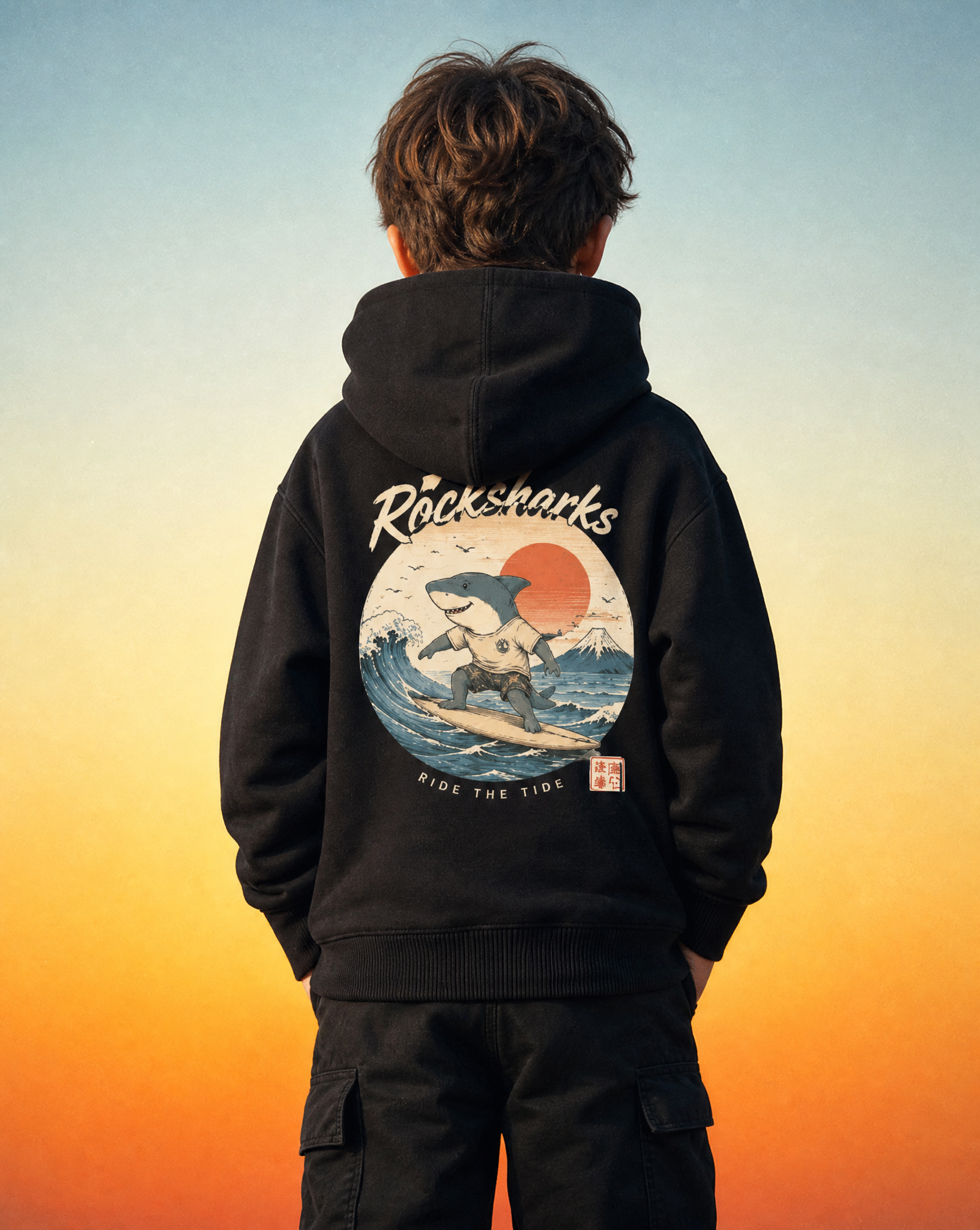 Rock Sharks | Sudadera con capucha oversize