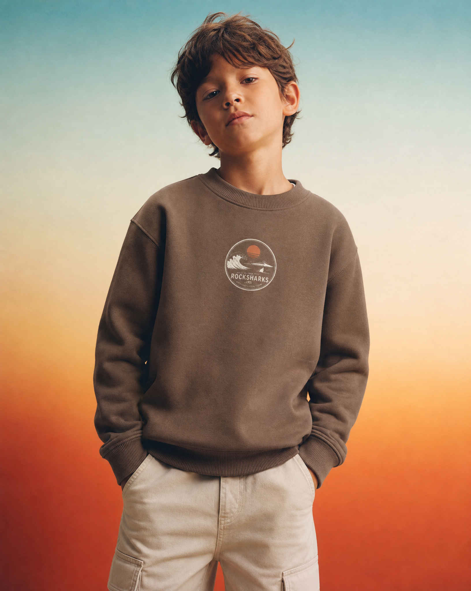 Rock Sharks | Sudadera oversize de algodón orgánico