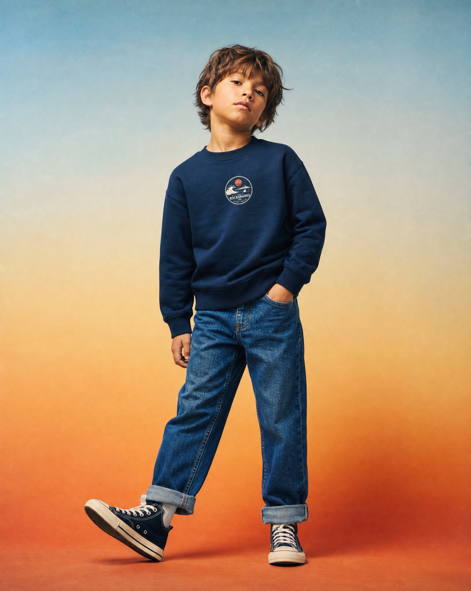 Rock Sharks | Sudadera oversize de algodón orgánico