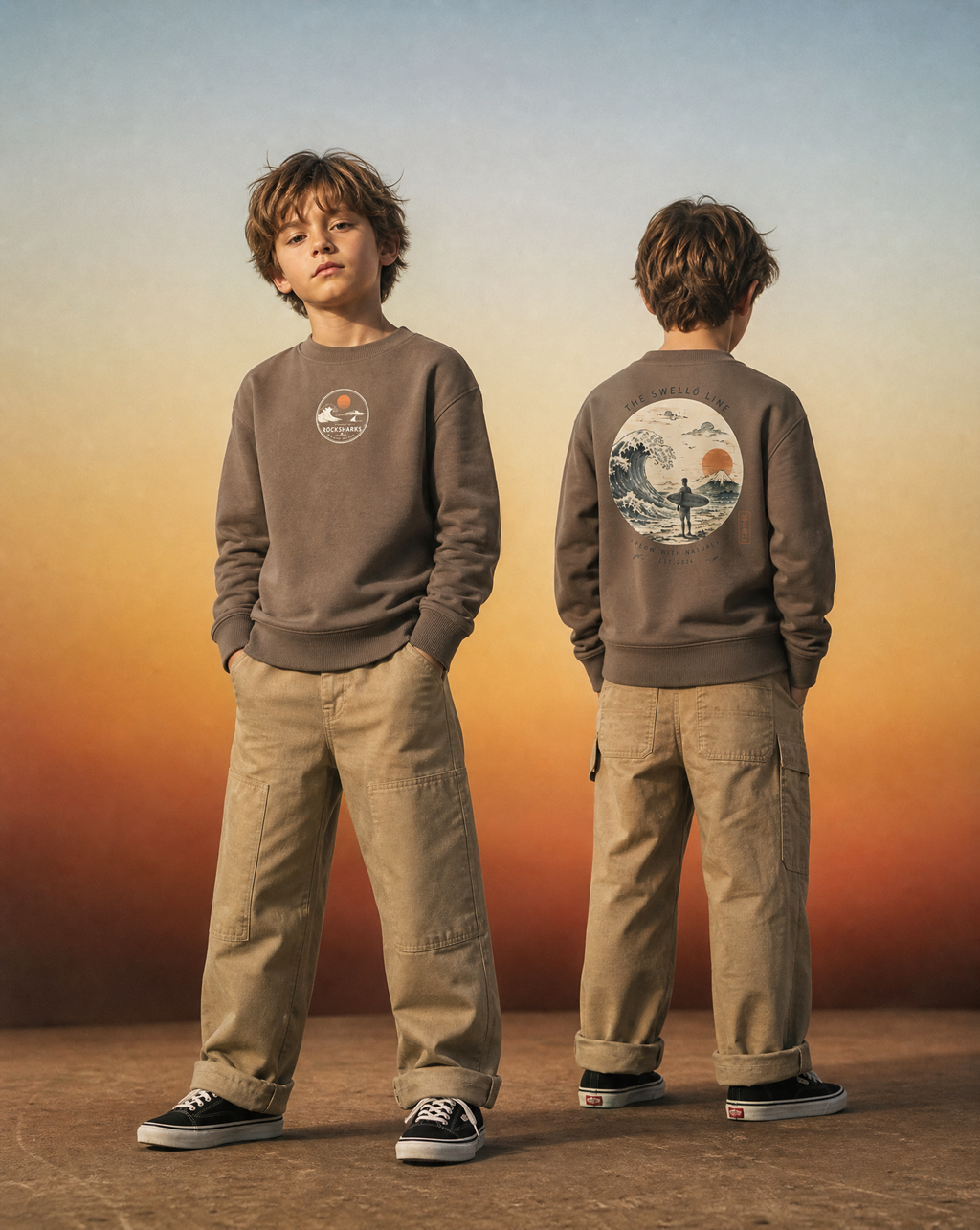 Rock Sharks | Sudadera oversize de algodón orgánico