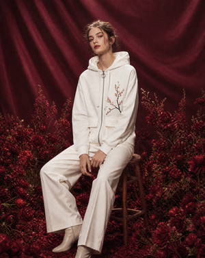 ŌN'NA | Sudadera con cremallera Sakura