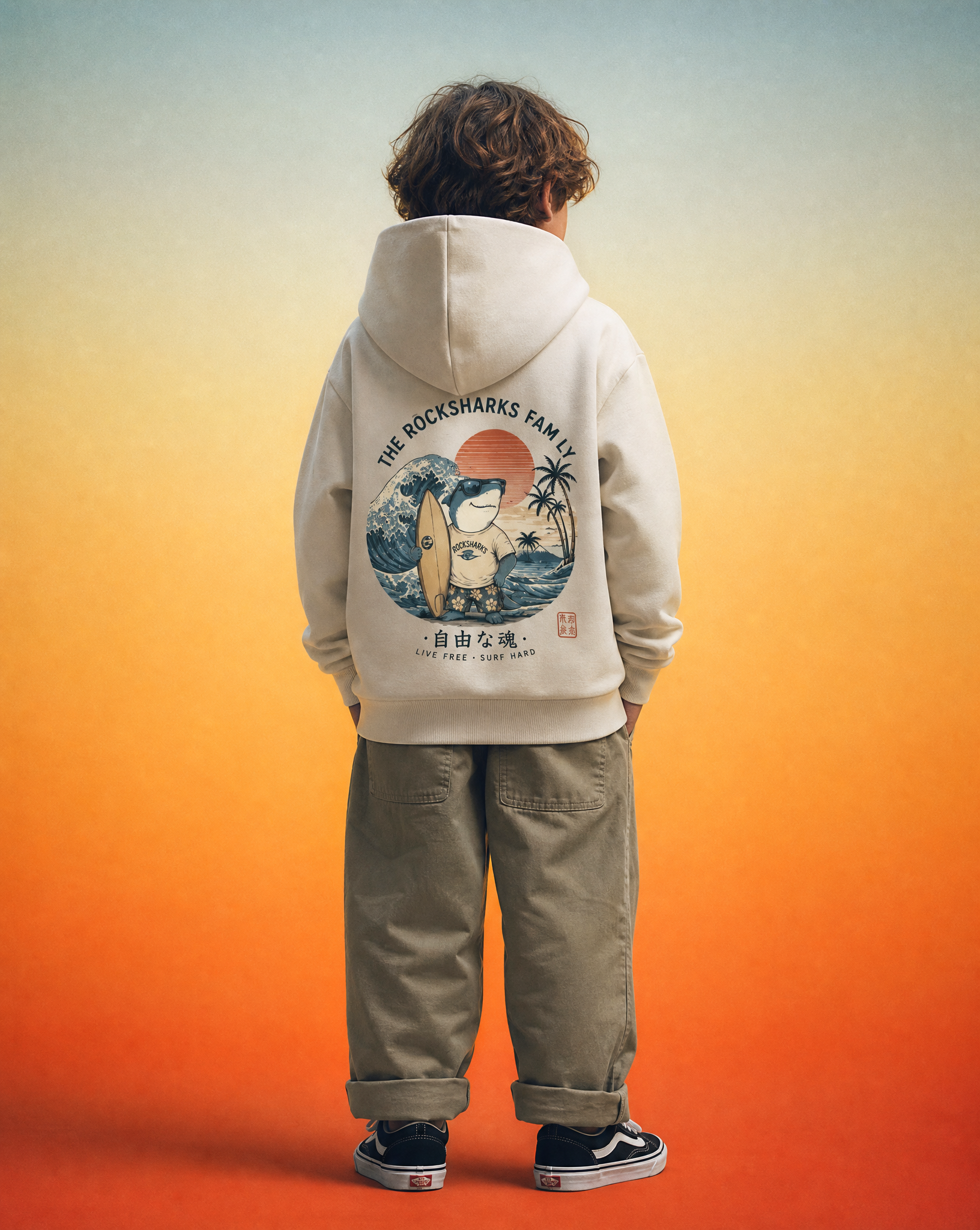 Rock Sharks | Sudadera con capucha oversize