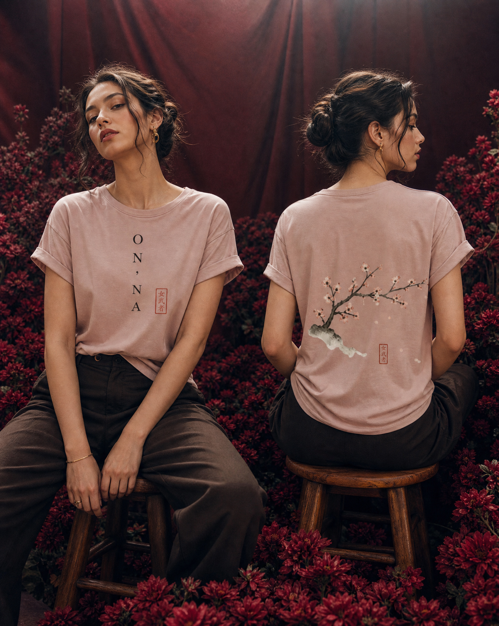 ŌN'NA MUSHA | Camiseta relaxed Bloom