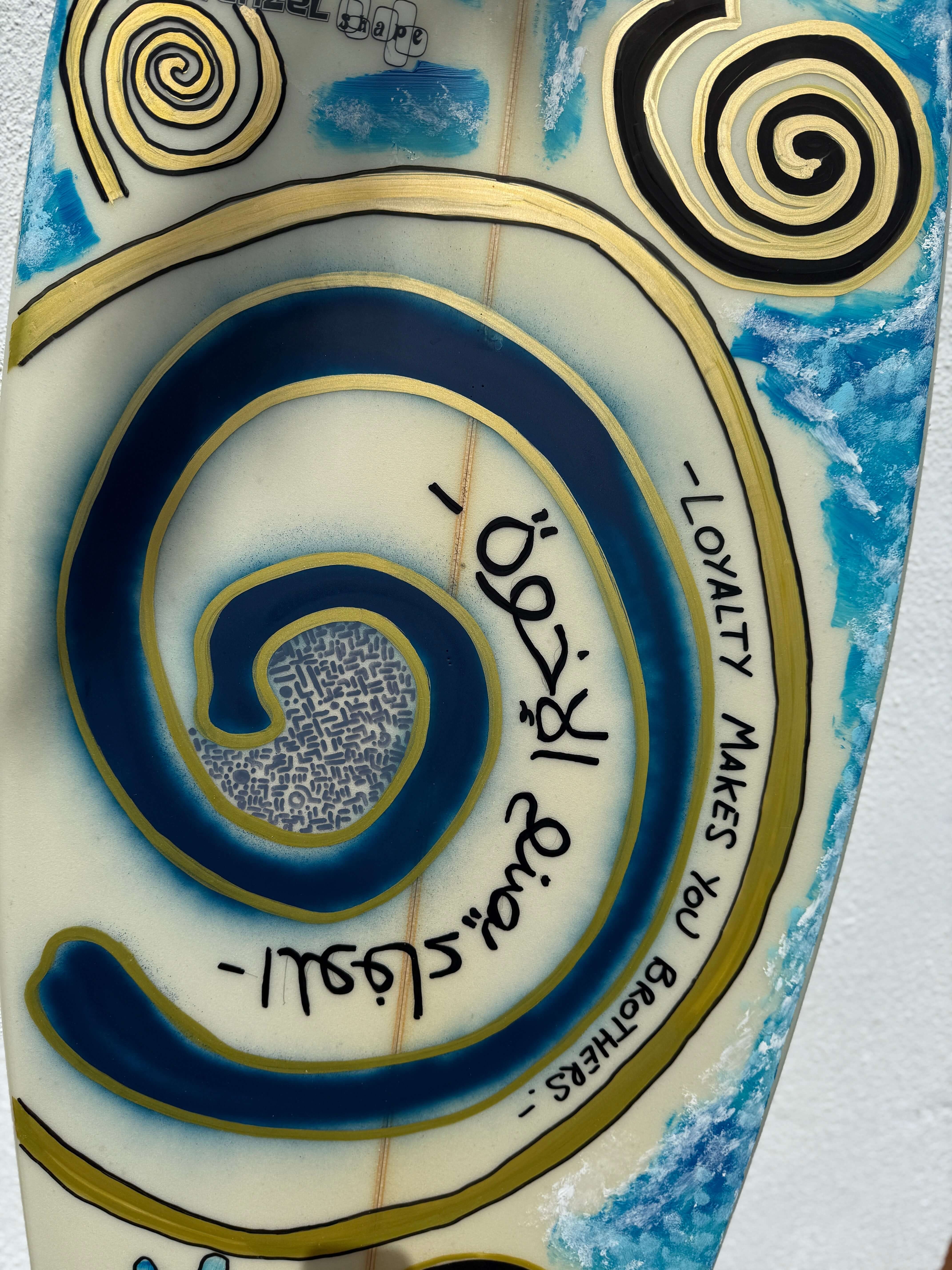 OG Wenzel Fish | Tabla de surf pintada a mano