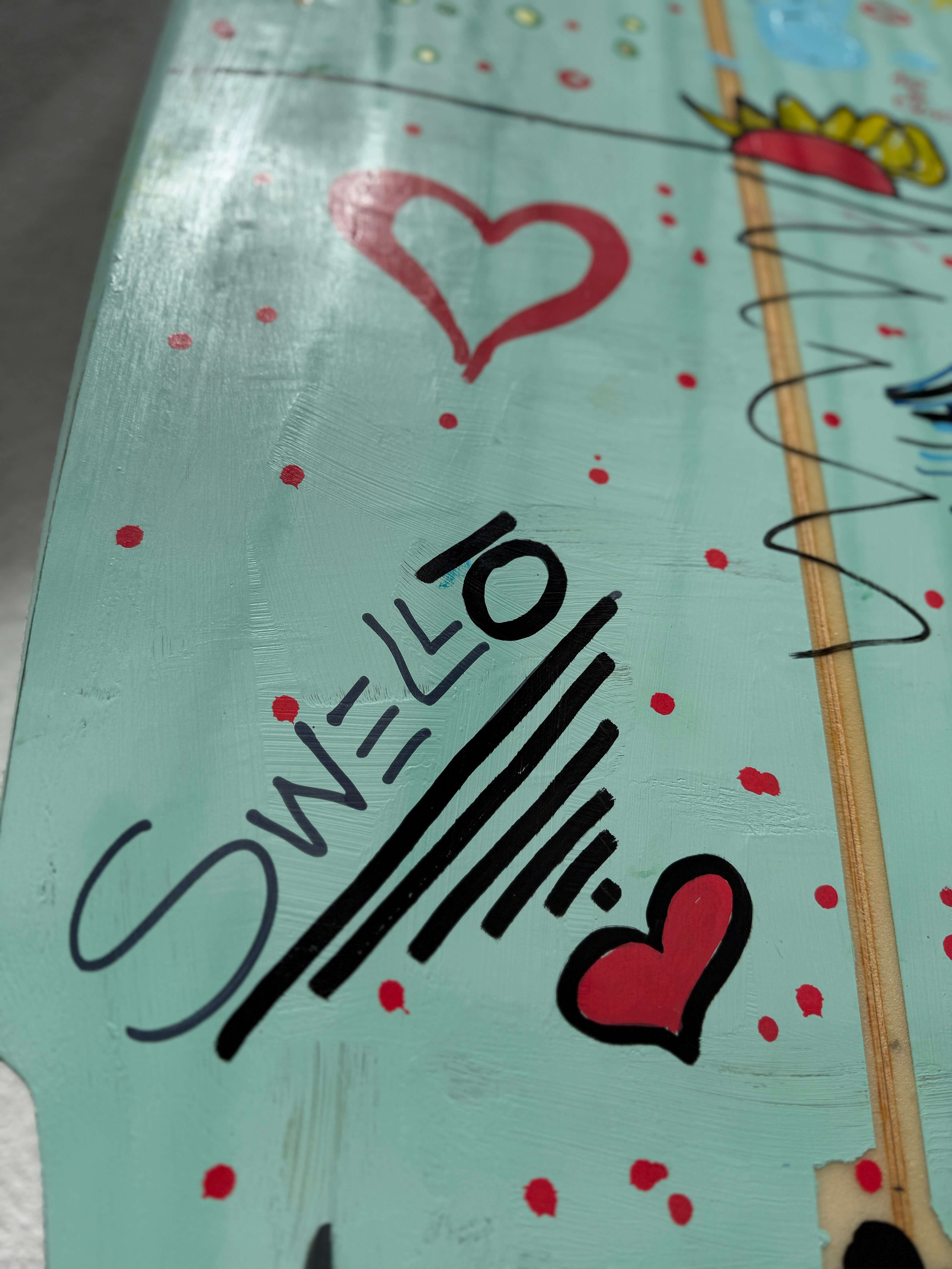 OG Wenzel MiniSimmons | Tabla de surf pintada a mano