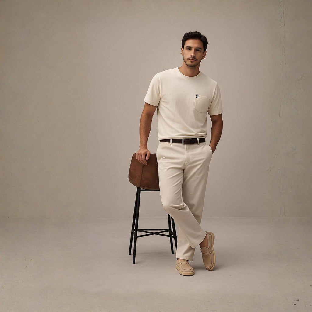 Minimal luxury pocket Tee
