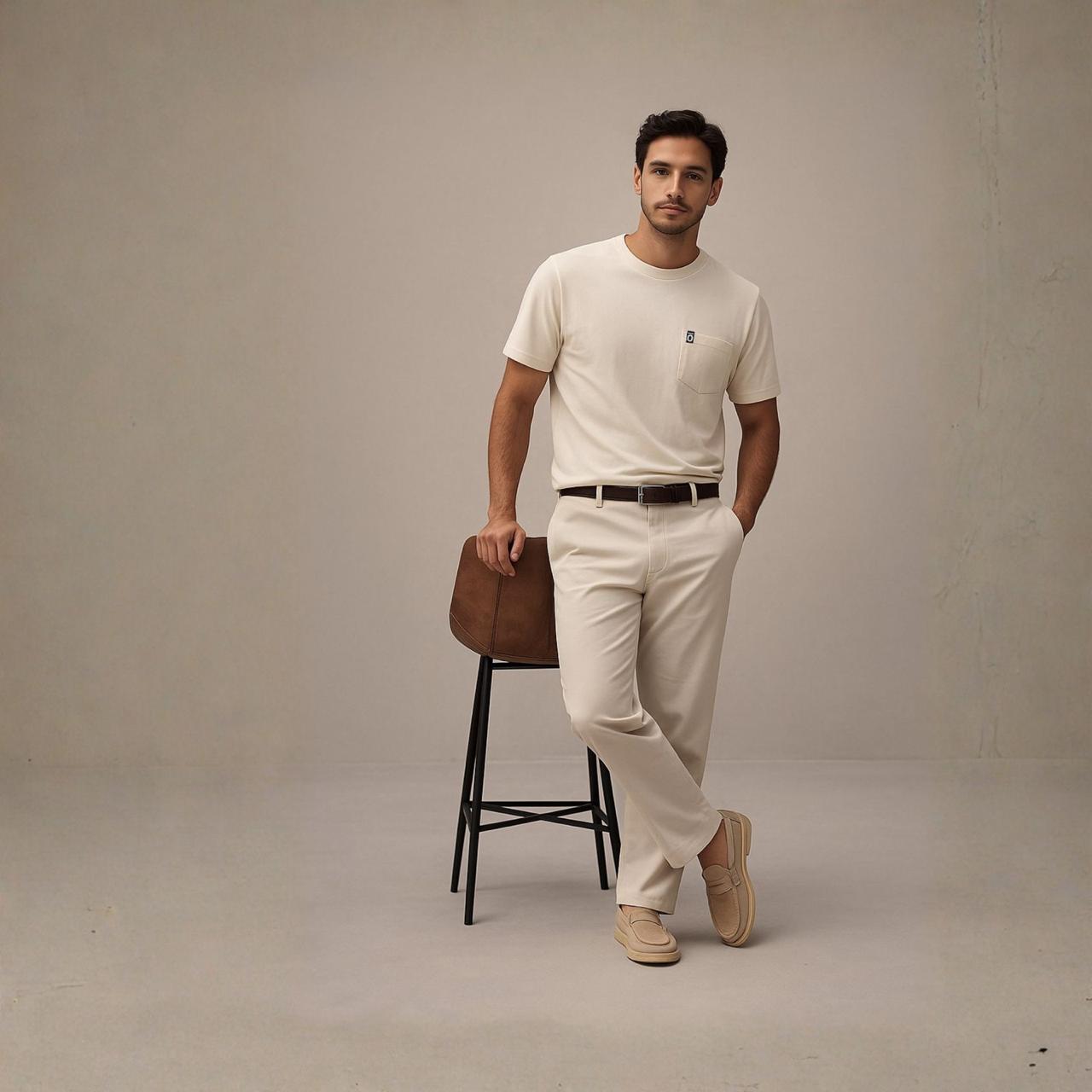 Minimal luxury pocket Tee