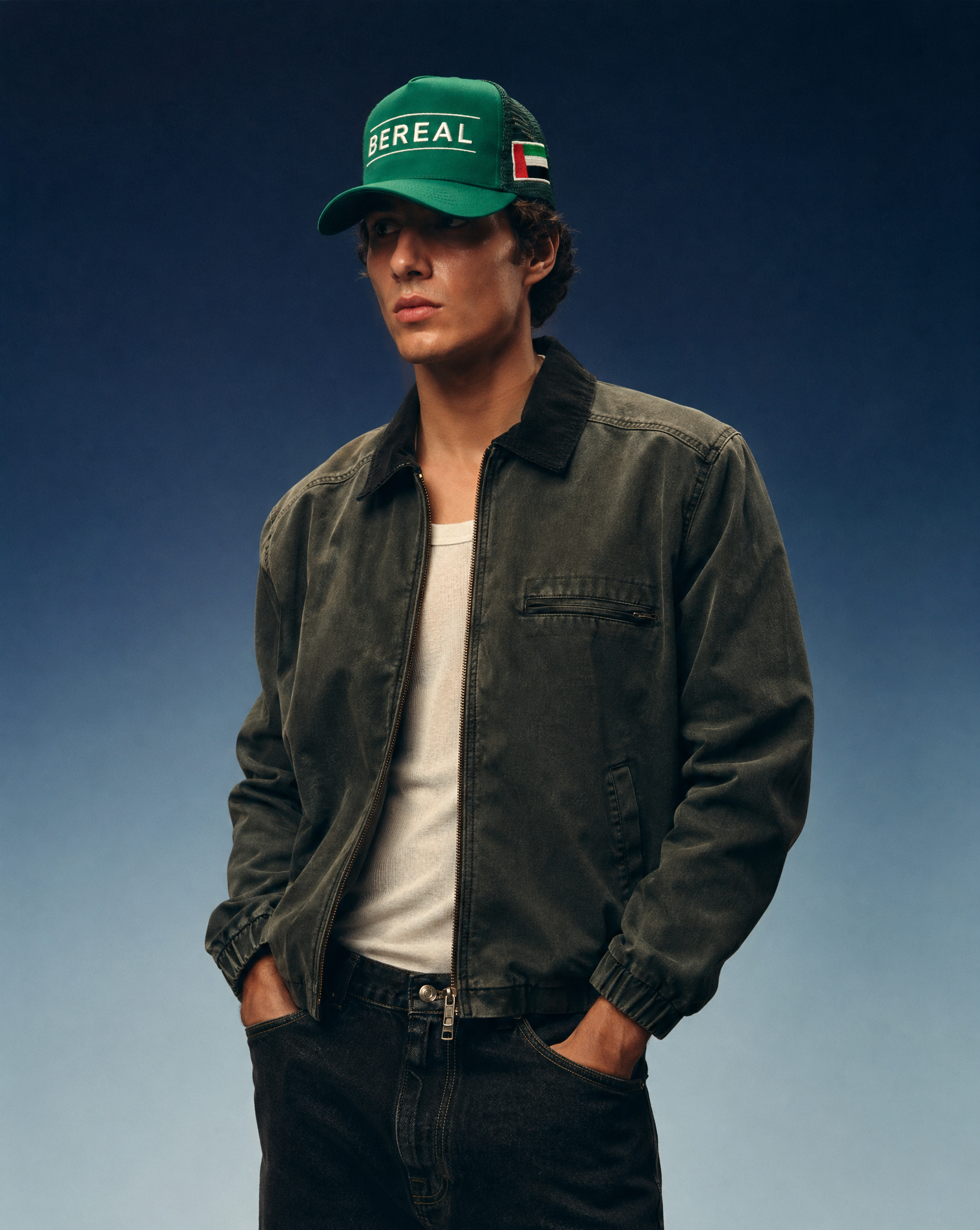 BEREAL | Gorra bordada de algodón