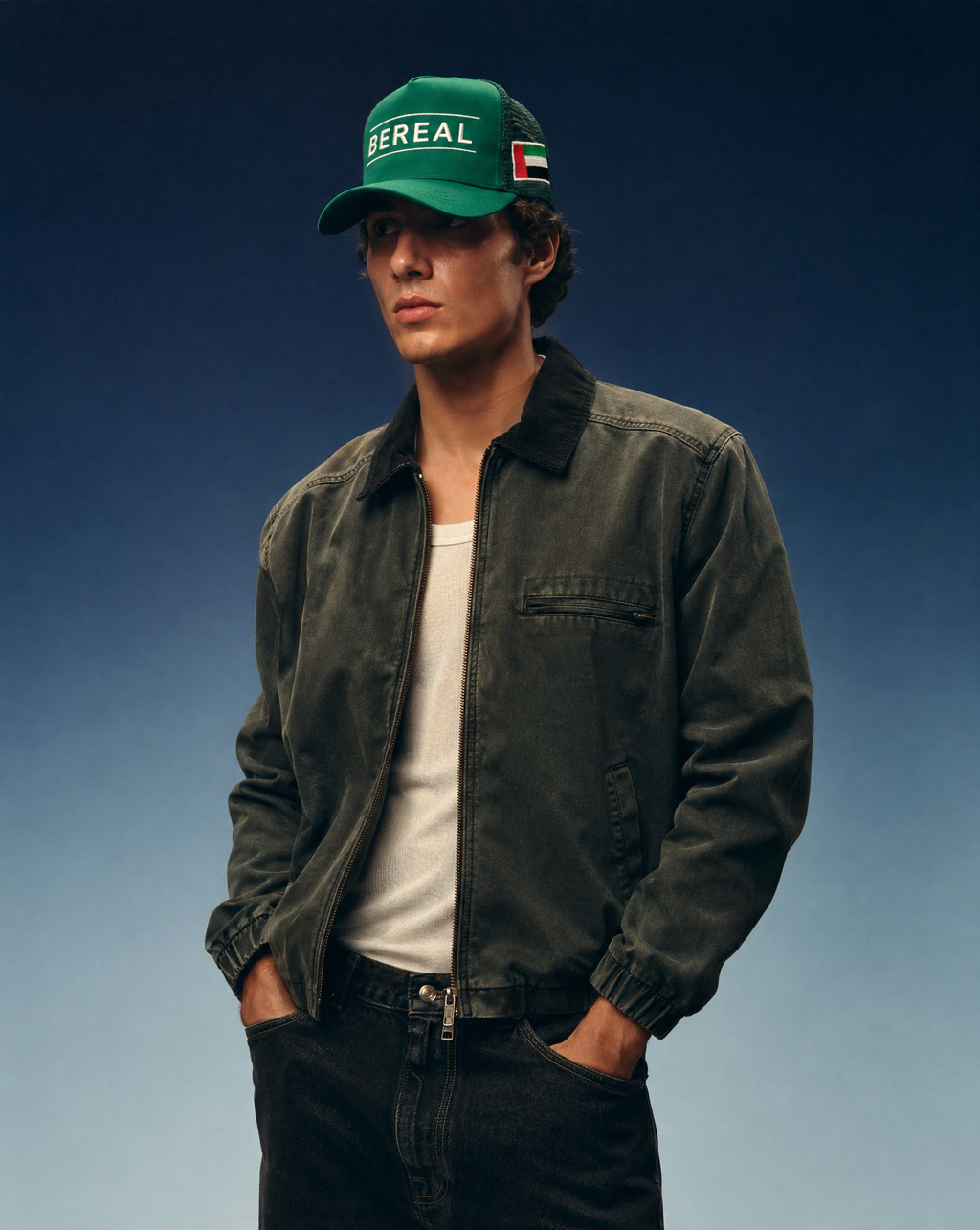 BEREAL | Gorra bordada de algodón