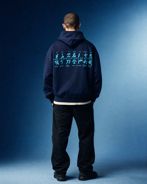 BUSHIDŌ | Sudadera con capucha oversize de algodón orgánico