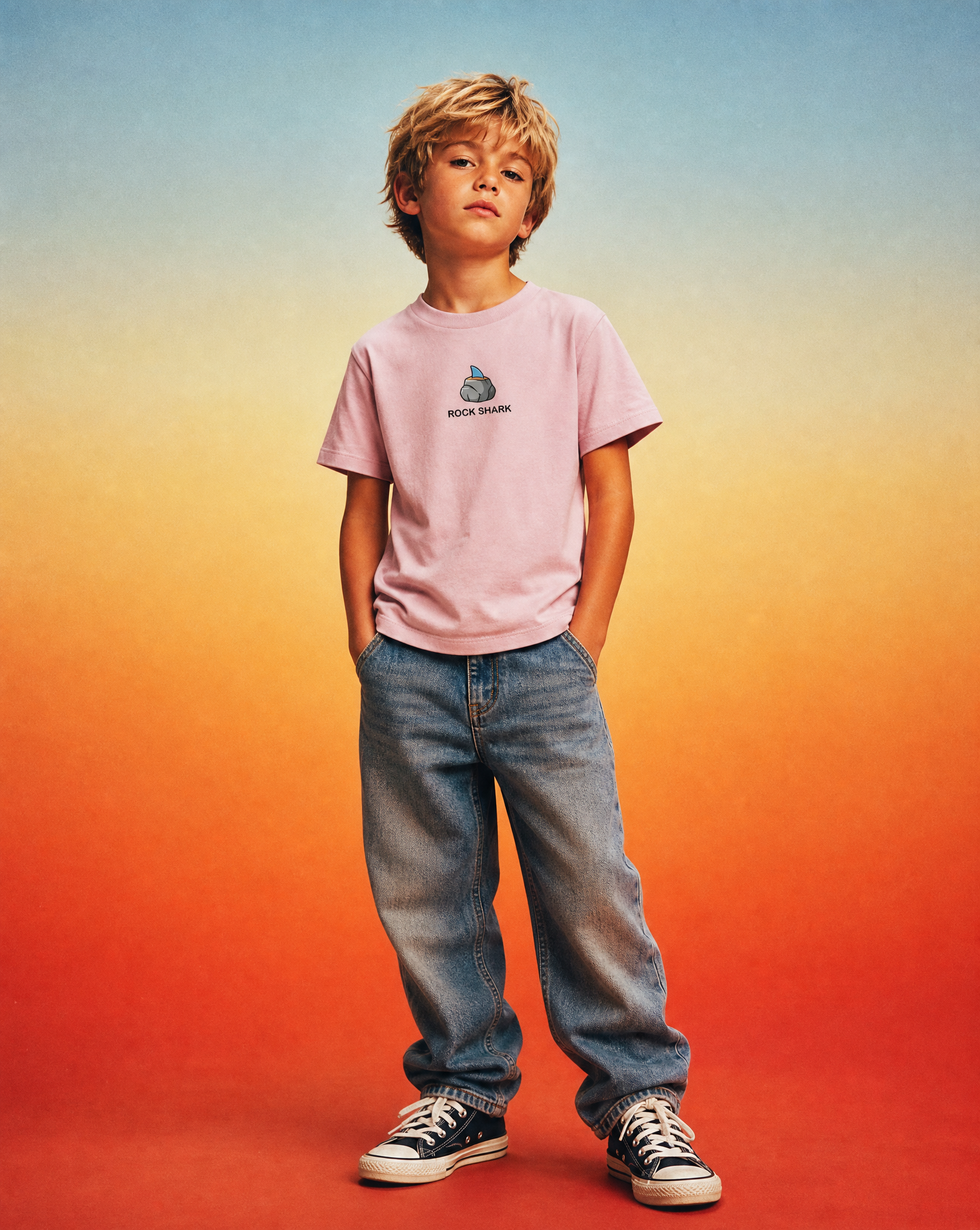 Rock Sharks | Camiseta infantil de algodón orgánico